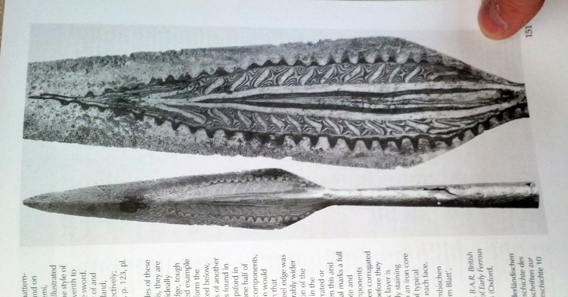 A reference photo from the Swords of the Viking Age by Ian Pierce